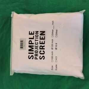 Simple Projection Screen 120 inch 16:9 White